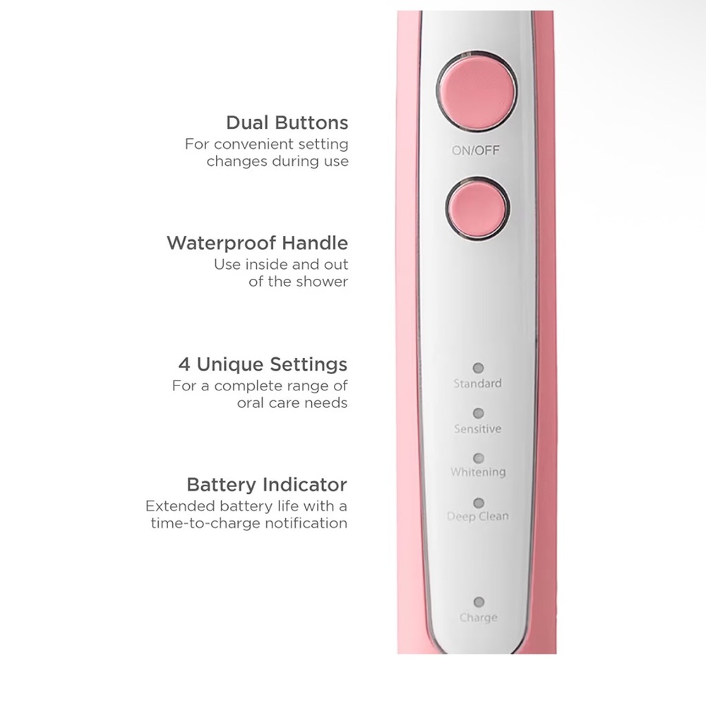 Soniclean Pro4800 Pink Electric Toothbrush – NWT - Picture 3 of 6